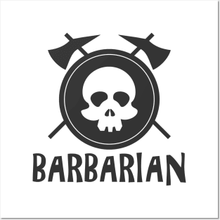 Barbarian Logo Posters and Art